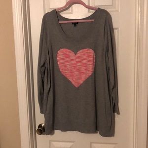 Torrid heart sweater